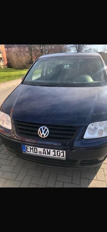 Gebraucht VW Touran Basis 105 PS (77 kW) 2003 Blau Van / Kleinbus