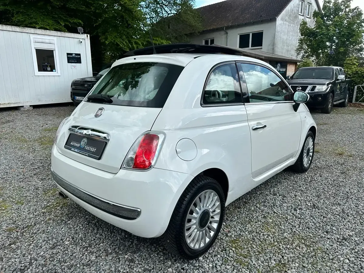 Usata Fiat 500 Lounge 101 CV (74 kW) 2009 Bianco Cabrio