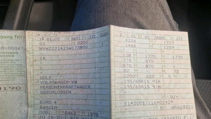 Gebraucht VW Golf V 2005 Schwarz Kleinwagen