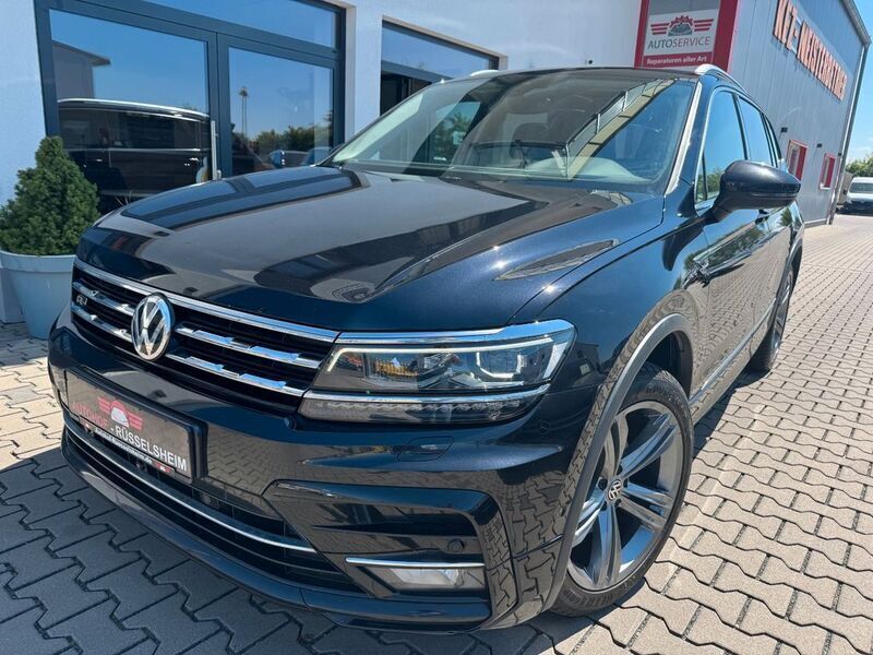 Schwarz Gebraucht 2021 VW Tiguan Allspace R-line SUV | 27.900 € (Fairer Preis) - Bild 1/4