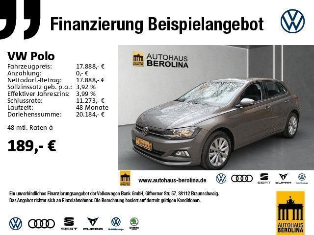 Grau Gebraucht 2021 VW Polo Highline Kleinwagen | 17.888 € (Guter Preis) - Bild 1/4