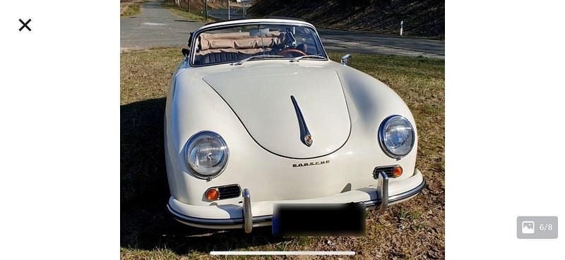Gebraucht Porsche 356 75 PS (55 kW) 1958 Weiß Cabrio