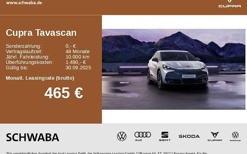 Weiß Neu 2025 Cupra Tavascan VZ SUV | 59.950 € (Teuer) - Bild 1/4