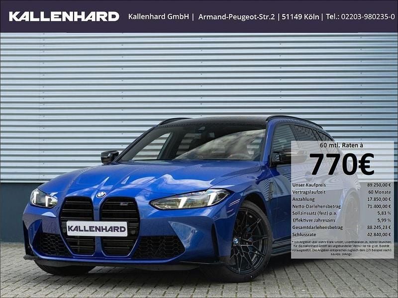 Blau Gebraucht 2024 BMW M3 Performance Kombi | 89.250 € (Superpreis) - Bild 1/4