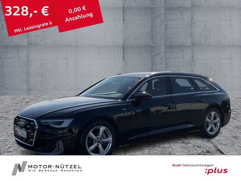 Mythosschwarz metallic Gebraucht 2024 Audi A6 S-Line Kombi | 47.170 € (Fairer Preis) - Bild 1/4