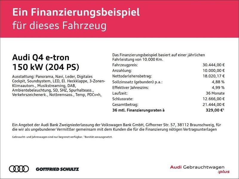 Gebraucht Audi Q4 e-tron Performance 150 kW (204 PS) 2022 Weiss SUV