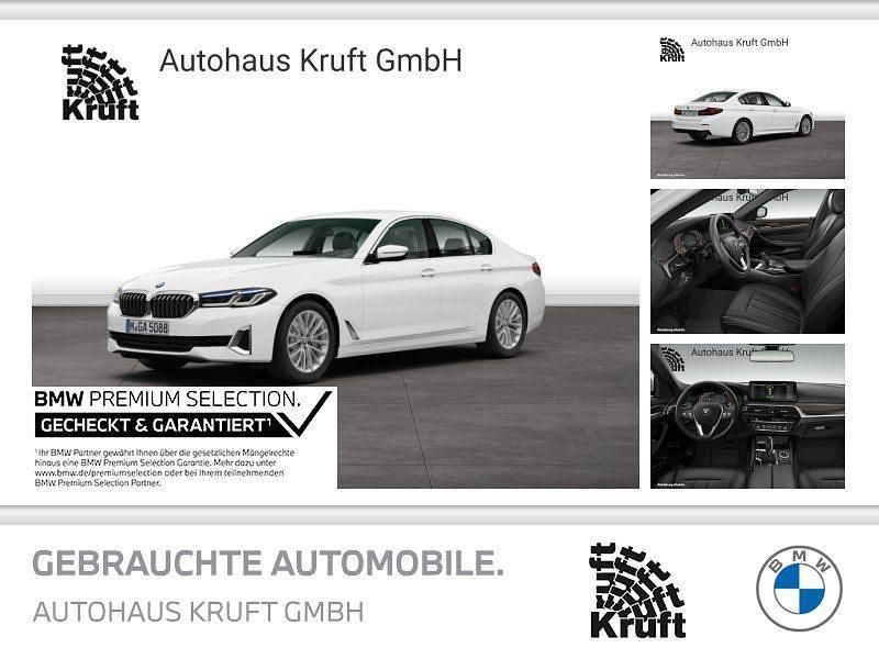 Alpinweiss iii Gebraucht 2021 BMW 520 Luxury Line Limousine | 31.888 € (Superpreis) - Bild 1/4