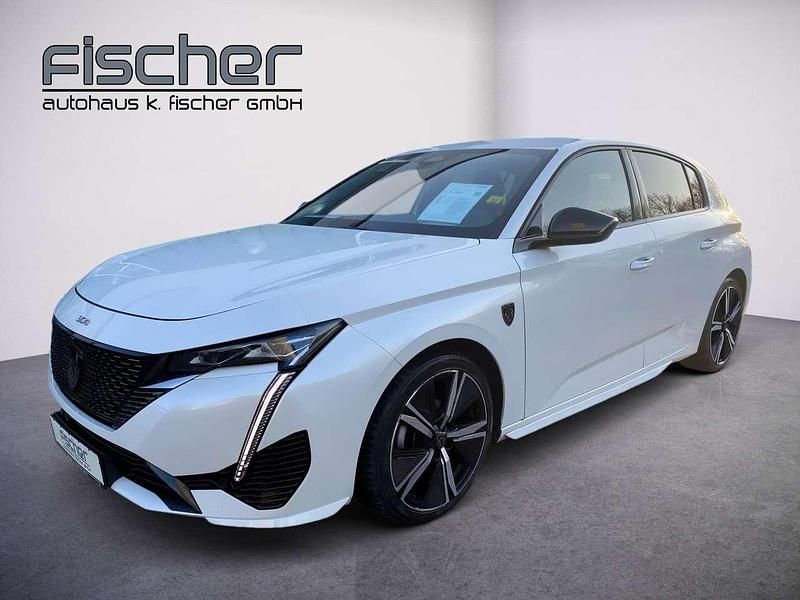 Perlmutt weiß (metallic) Gebraucht 2022 Peugeot 308 GT Limousine | 24.900 € (Teuer) - Bild 1/4