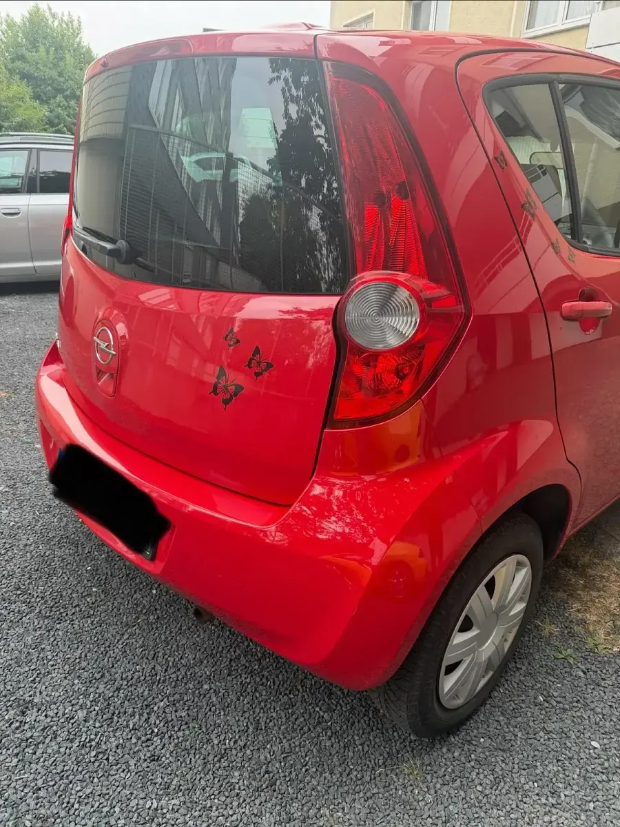 Gebraucht Opel Agila 2008 Rot Kleinwagen