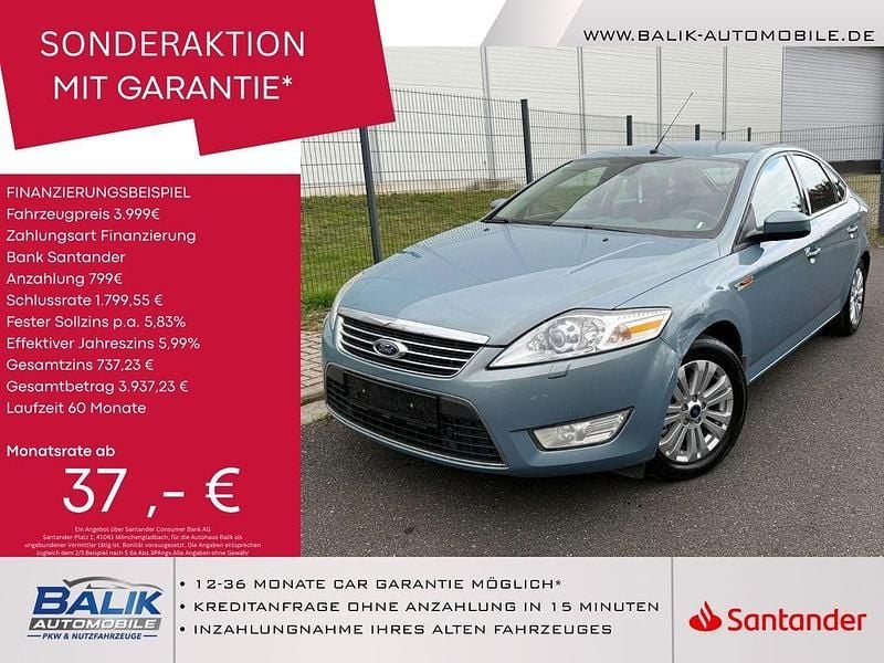 Blau Gebraucht 2009 Ford Mondeo Ghia Limousine | 3.999 € (Guter Preis) - Bild 1/4