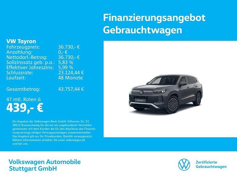 Grau Gebraucht 2025 VW Tayron Life SUV | 36.730 € - Bild 1/4