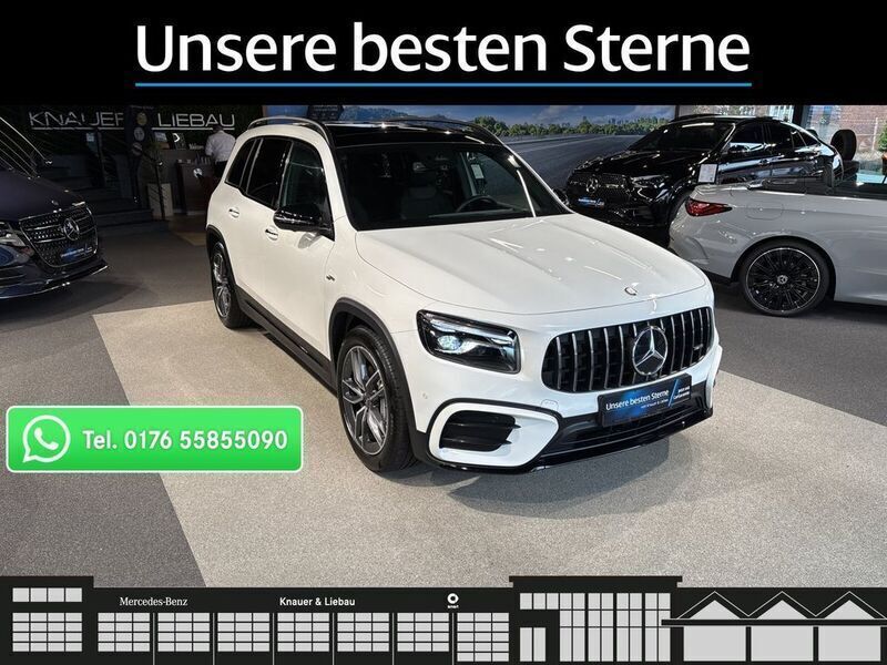 Unilack polarweiß Gebraucht 2024 Mercedes GLB35 AMG line SUV | 60.660 € - Bild 1/4