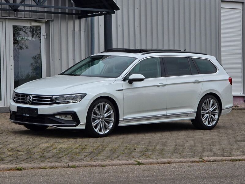 Oryxweiß perlmutteffekt Gebraucht 2021 VW Passat R-line Kombi | 22.990 € (Fairer Preis) - Bild 1/4