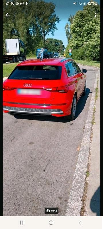 Gebraucht Audi A3 Sportback Advanced Plus 116 PS (85 kW) 2024 Rot Kleinwagen