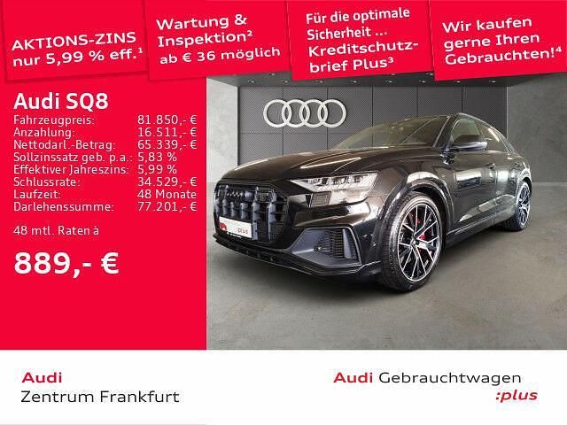 Gebraucht Audi SQ8 Ambiente 507 PS (372 kW) 2022 Mythosschwarz metallic SUV