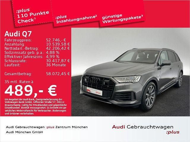 Samuraigrau metallic Gebraucht 2021 Audi Q7 Ambiente SUV | 52.746 € (Guter Preis) - Bild 1/2