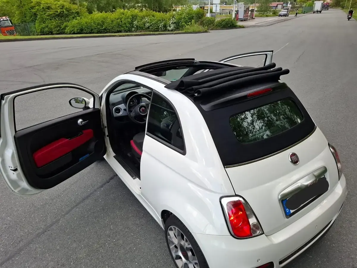 Gebraucht Fiat 500 69 PS (50 kW) 2015 Weiß Cabrio