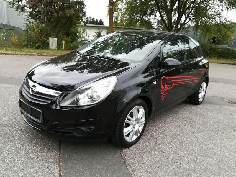 Schwarz Gebraucht 2008 Opel Corsa Limousine | 1.899 € (Guter Preis) - Bild 1/4