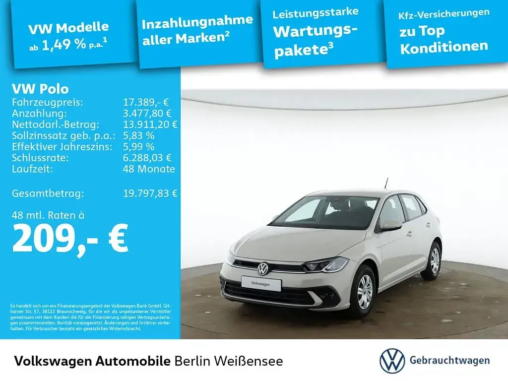 Nowe VW Polo 95 KM (69 kW) 2026 Szary Sedan/Limuzyna