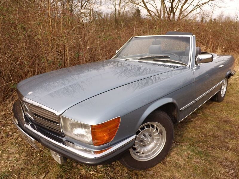 Blau Gebraucht 1985 Mercedes SL280 Cabrio | 35.850 € - Bild 1/4