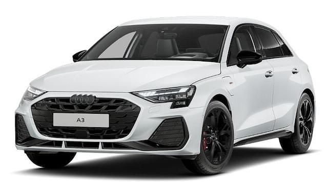 Gletscherweiß metallic Gebraucht 2025 Audi A3 Sportback e-tron S-Line Limousine | 47.290 € (Superpreis) - Bild 1/4