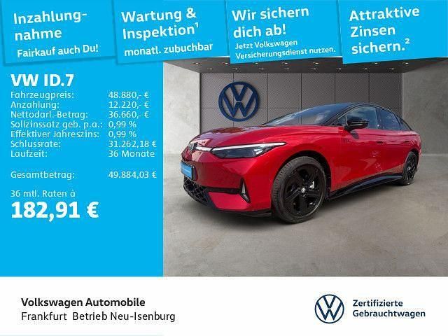 Kings red metallic Gebraucht 2024 VW ID.7 GTX Limousine | 48.880 € (Fairer Preis) - Bild 1/4