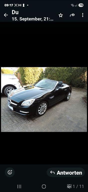 Schwarz Gebraucht 2012 Mercedes SLK200 Cabrio | 18.900 € (Fairer Preis) - Bild 1/4