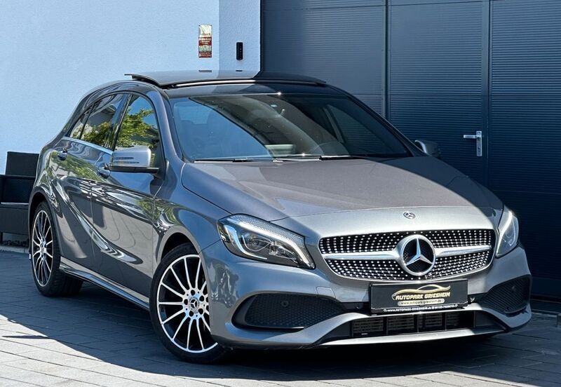 Grau Gebraucht 2018 Mercedes A200 AMG line Limousine | 20.800 € (Fairer Preis) - Bild 1/4