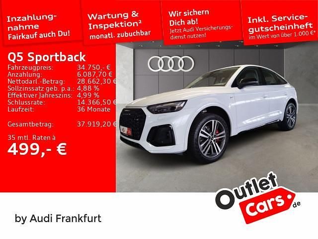 Gletscherweiß metallic Gebraucht 2022 Audi Q5 Sportback S-Line SUV | 34.750 € (Superpreis) - Bild 1/2