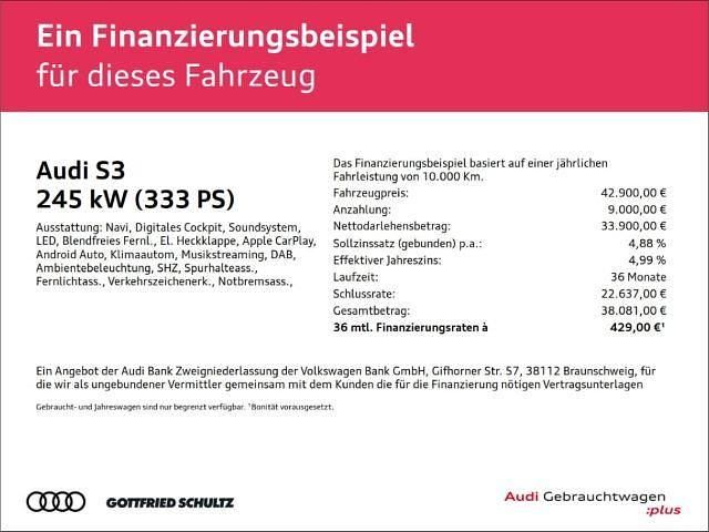 Gebraucht Audi S3 Ambiente 333 PS (244 kW) 2024 Grau Limousine