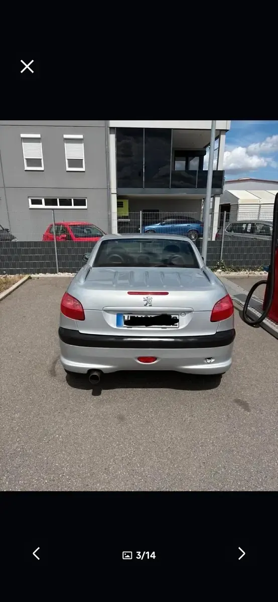 Gebraucht Peugeot 206 CC 136 PS (100 kW) 2006 Silber Cabrio