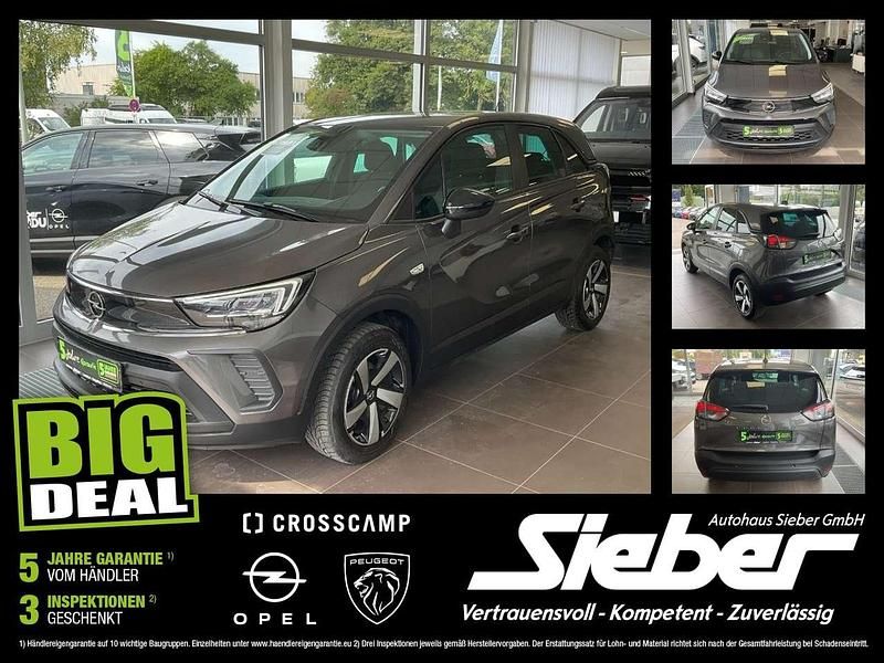 Mondstein grau/e:vulkan grau Gebraucht 2022 Opel Crossland Edition SUV | 16.990 € (Fairer Preis) - Bild 1/4