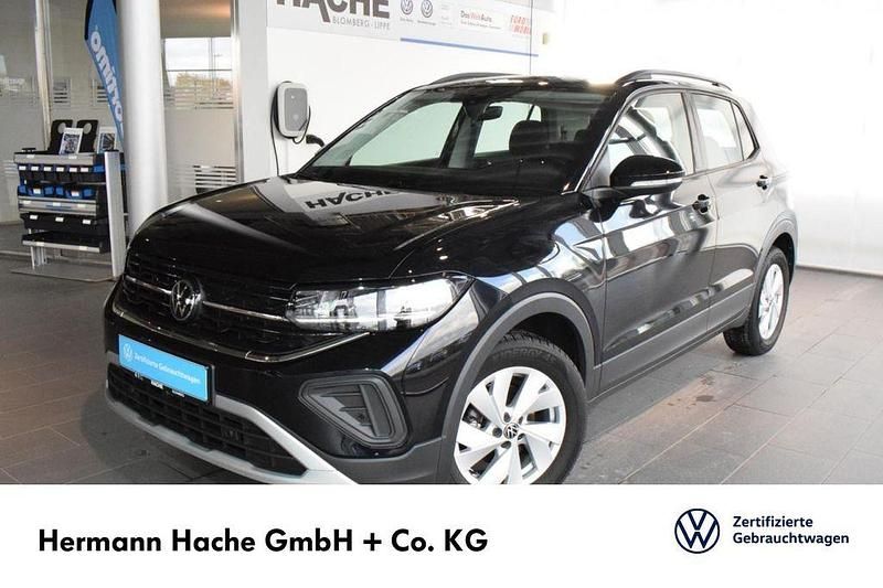 Deep black perleffekt (schwarz) Gebraucht 2024 VW T-Cross Life SUV | 23.449 € (Fairer Preis) - Bild 1/4