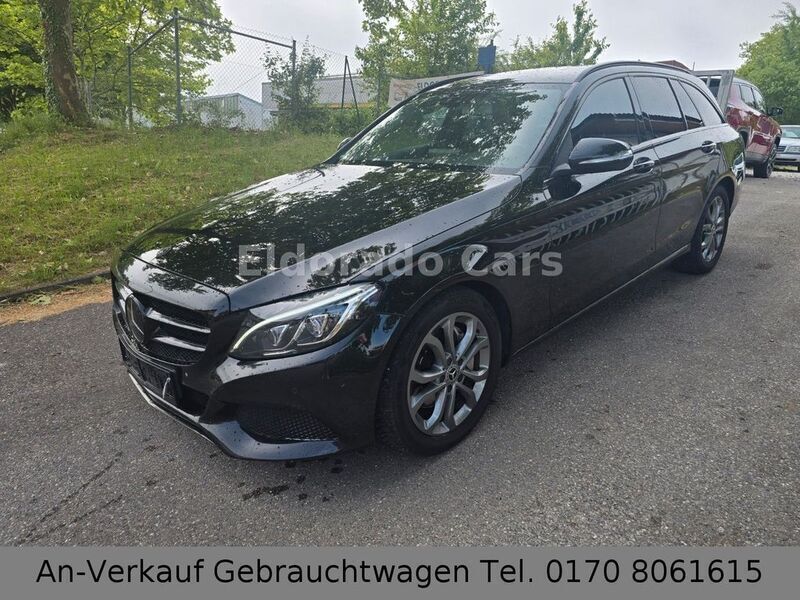 Schwarz Gebraucht 2015 Mercedes C250 Kombi | 8.990 € - Bild 1/4