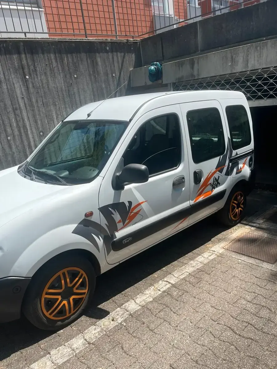 Gebraucht Renault Kangoo 80 PS (58 kW) 2002 Weiß Van / Kleinbus