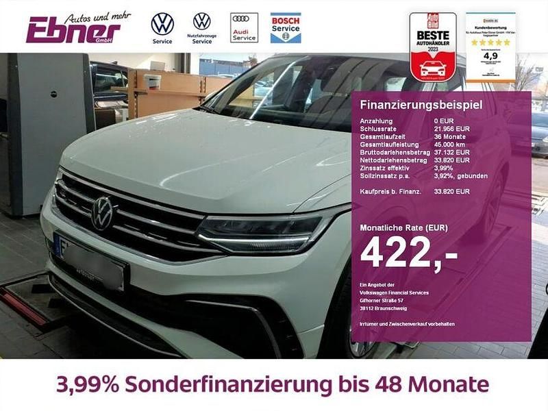 Pure white Gebraucht 2023 VW Tiguan R-line SUV | 33.820 € (Guter Preis) - Bild 1/4