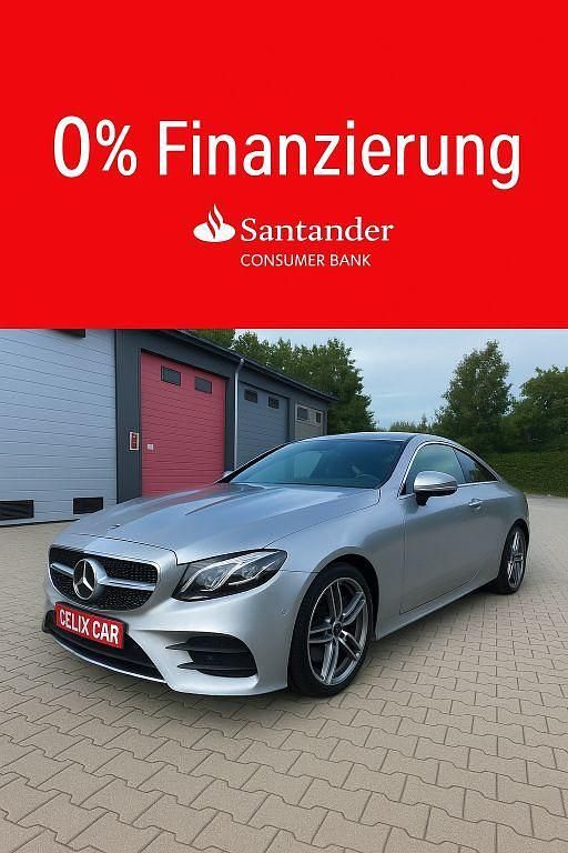 Silber Gebraucht 2018 Mercedes E200 AMG line Coupé | 27.890 € (Guter Preis) - Bild 1/4