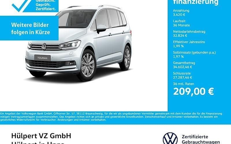 Silber Gebraucht 2024 VW Touran Highline Van / Kleinbus | 36.244 € (Fairer Preis) - Bild 1/4