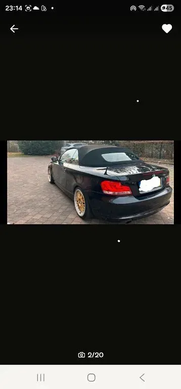 Gebraucht BMW 118 Cabriolet M Sport 143 PS (105 kW) 2011 Schwarz Cabrio