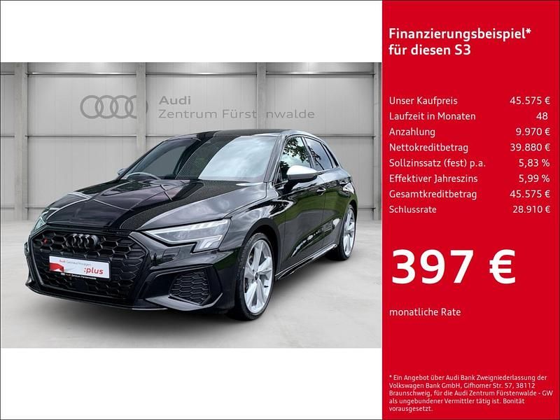 Schwarz Gebraucht 2024 Audi S3 Ambiente Limousine | 45.575 € (Etwas zu teuer) - Bild 1/4
