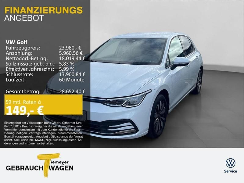 Gebraucht VW Golf VIII Move 150 PS (110 kW) 2024 Weiß Limousine