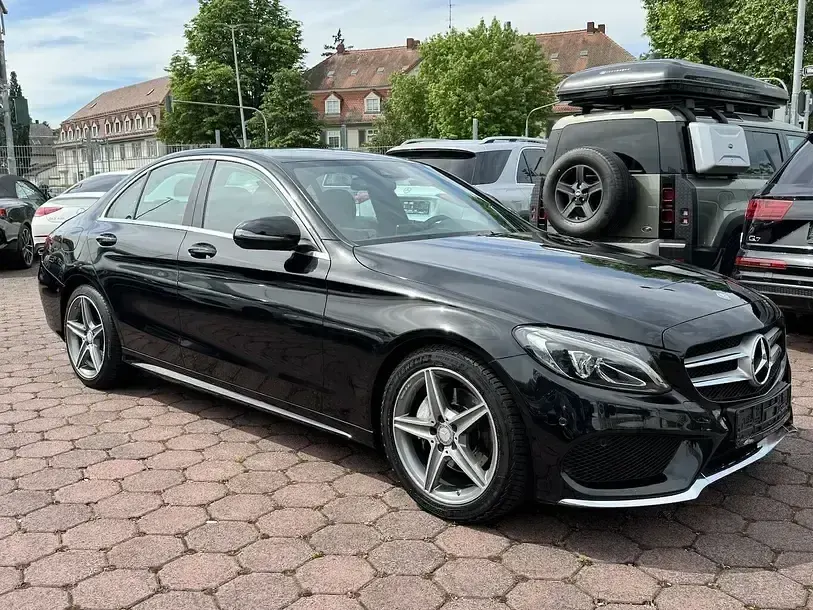 Gebraucht Mercedes C220 AMG line 170 PS (125 kW) 2016 Obsidianschwarz (metallic) Limousine