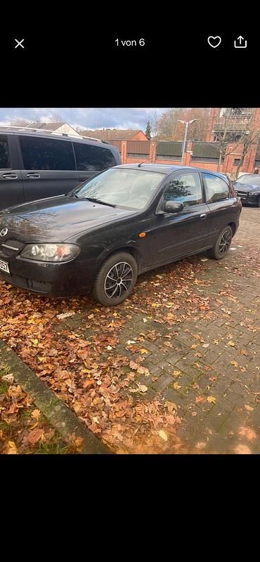 Schwarz Gebraucht 2003 Nissan Almera Kleinwagen | 650 € - Bild 1/4