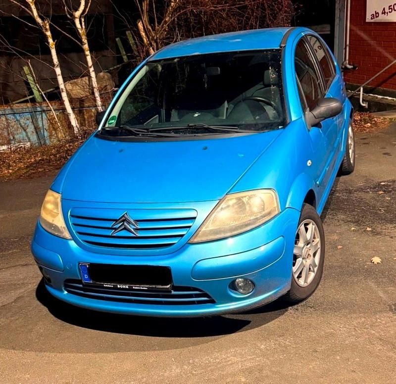 Lack blau lucia/metallic Gebraucht 2005 Citroën C3 Comfort Kleinwagen | 1.450 € (Fairer Preis) - Bild 1/4