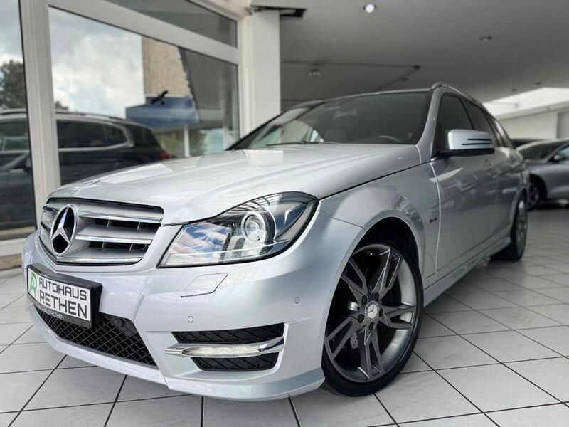 Silber Gebraucht 2012 Mercedes C250 AMG line Kombi | 19.990 € (Teuer) - Bild 1/4