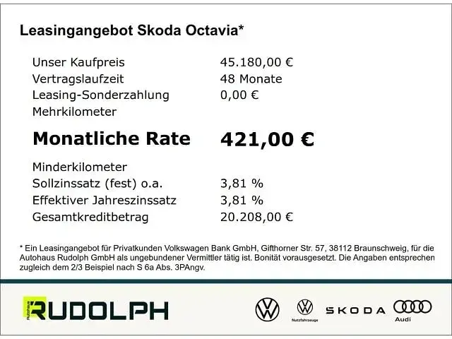 Neu Skoda Octavia RS 265 PS (194 kW) 2026 Italyblau Kombi