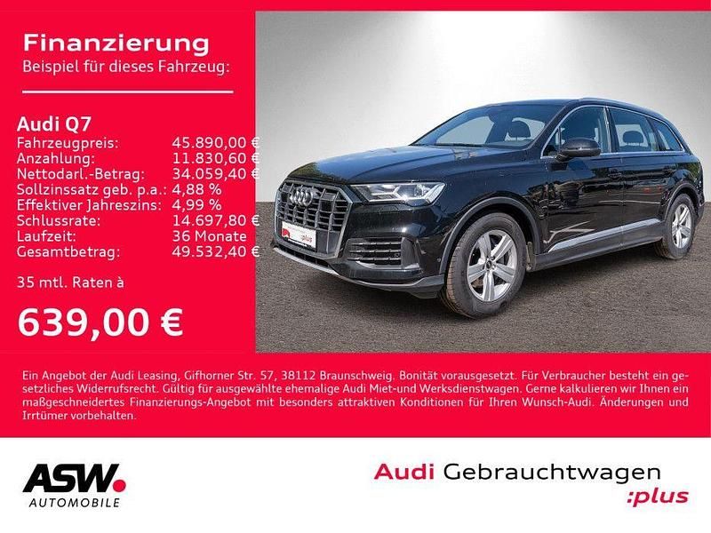 Mythosschwarz metallic Gebraucht 2022 Audi Q7 S-Line SUV | 45.890 € (Fairer Preis) - Bild 1/4