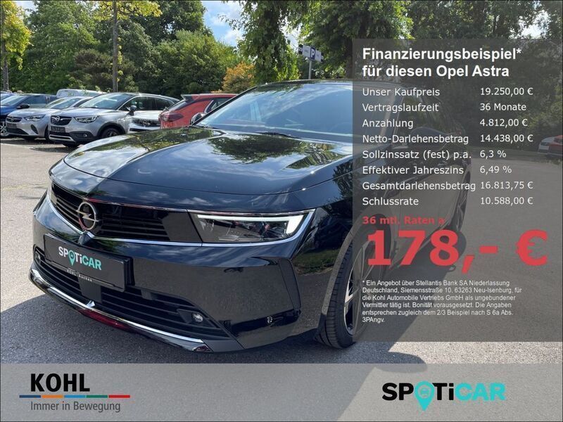 Schwarz Gebraucht 2023 Opel Astra Elegance Limousine | 19.650 € (Guter Preis) - Bild 1/4