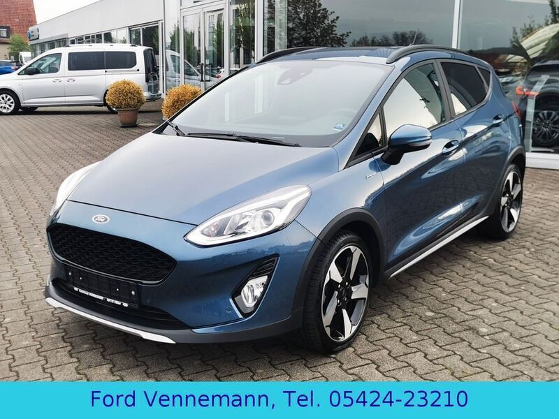 Chromablau metallic Gebraucht 2020 Ford Fiesta Active Kleinwagen | 13.950 € (Fairer Preis) - Bild 1/4