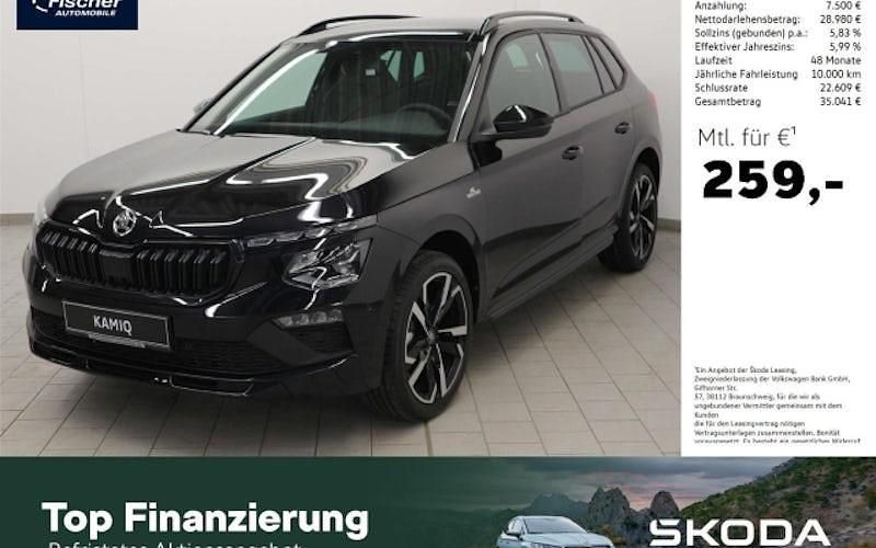 Schwarz Neu 2025 Skoda Kamiq Monte Carlo SUV | 35.480 € (Teuer) - Bild 1/4